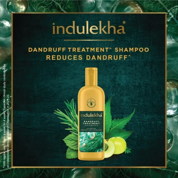 Indulekha Dandruff Treatment Shampoo - Ayurvadic Proprietary Medicine - 200 ml