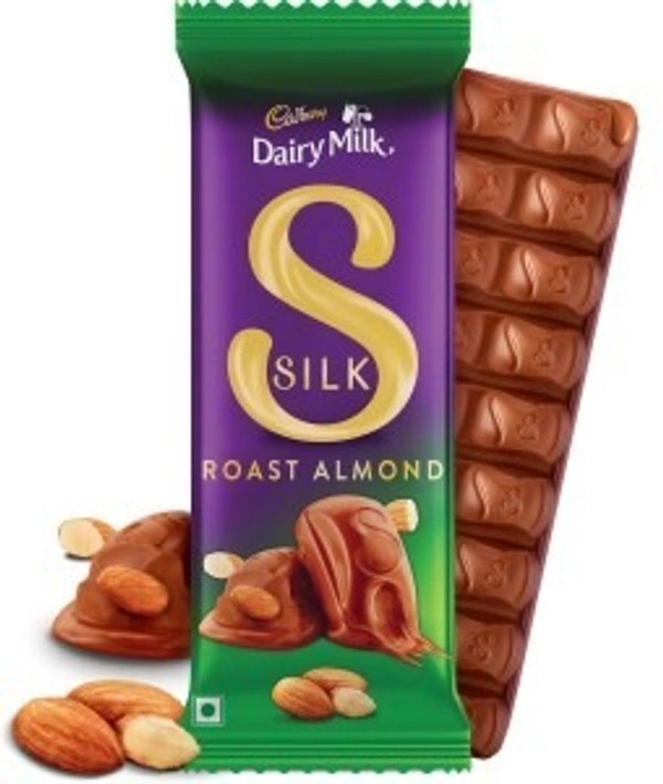 Cadbury Silk Roast Almond Chocolate Bar - 58 g