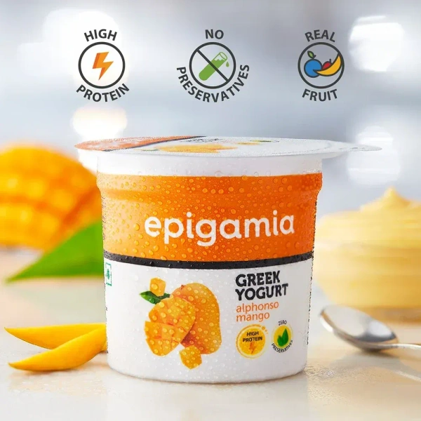 Epigamia Mango Flavoured Greek Yogurt