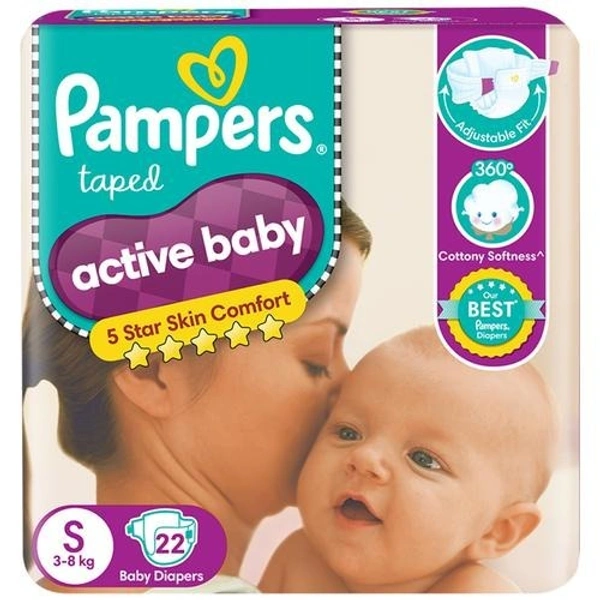 Pampers Active Baby Ecom Small 3-8KG 22PANTS