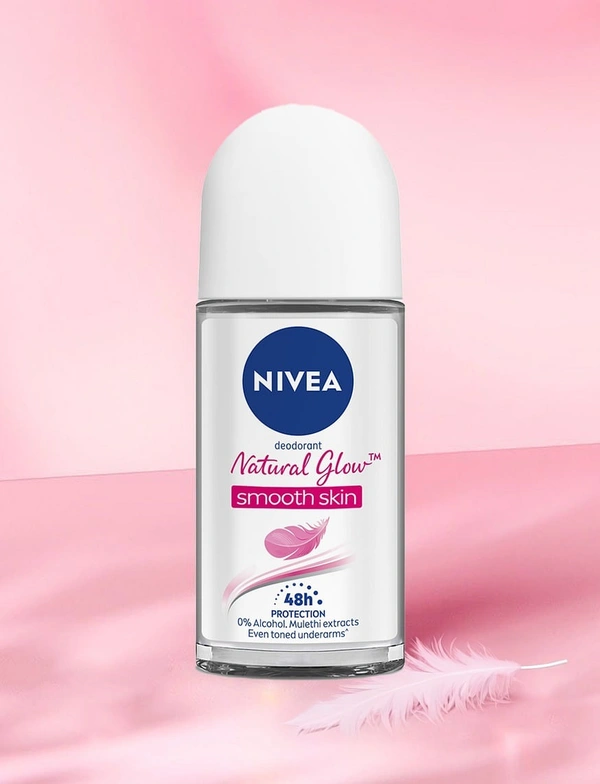 Nivea Natural Glow Smooth Skin Roll On Deodorant  - 50ml