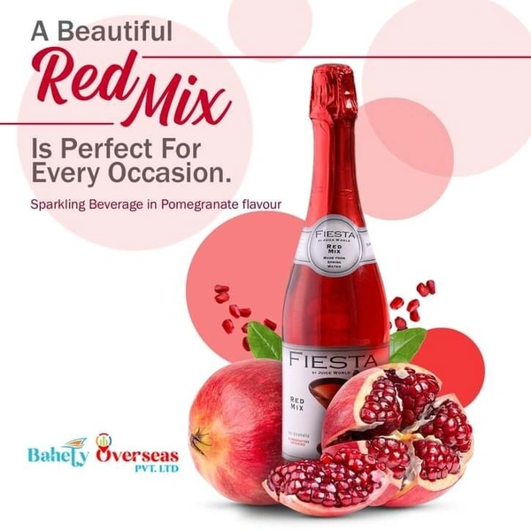 Fiesta Sparkling Red Drink - Pomegranate Flavoured - 750 ml