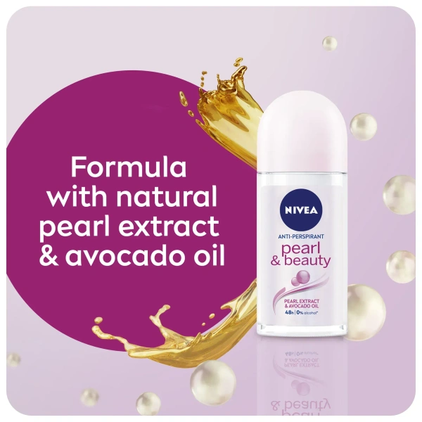 Nivea Pearl & Beauty Mini Women'S Roll On - 25 ml