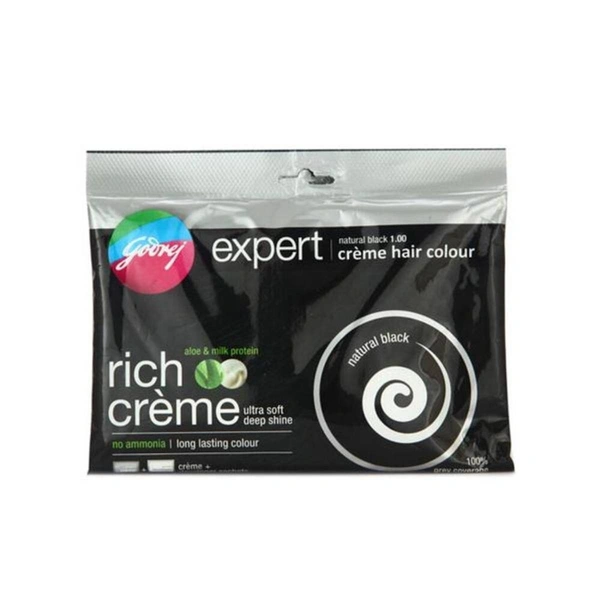 godrej expert Hair Color For Women & Men (Natural Black) - 20 g