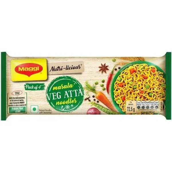 Maggie Veg Atta Instant Noodles (4 Pack)