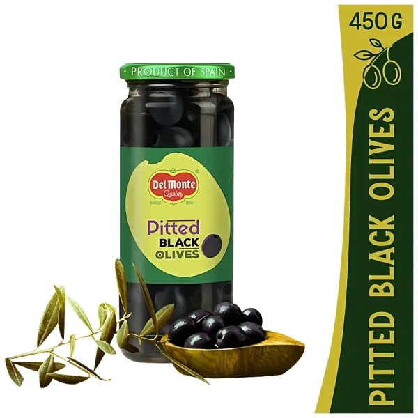 Del Monte Pitted Black Olives - 450 g