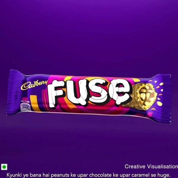 Cadbury Fuse Peanut & Caramel Filled Chocolate Bar - 43 g