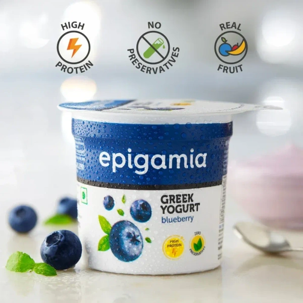 Epigamia Blueberry Greek Yogurt
