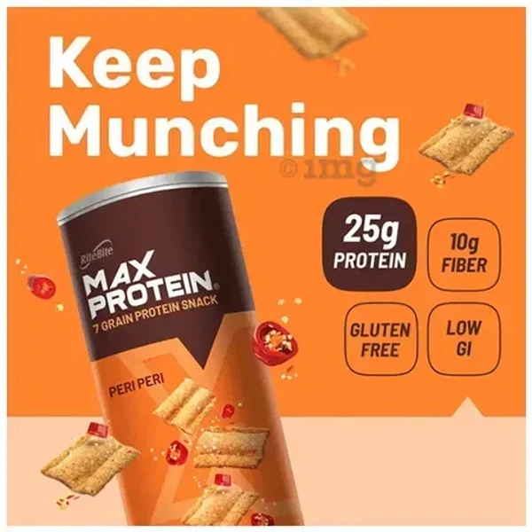 Max Protein Peri Peri Grain Chips Cannisters