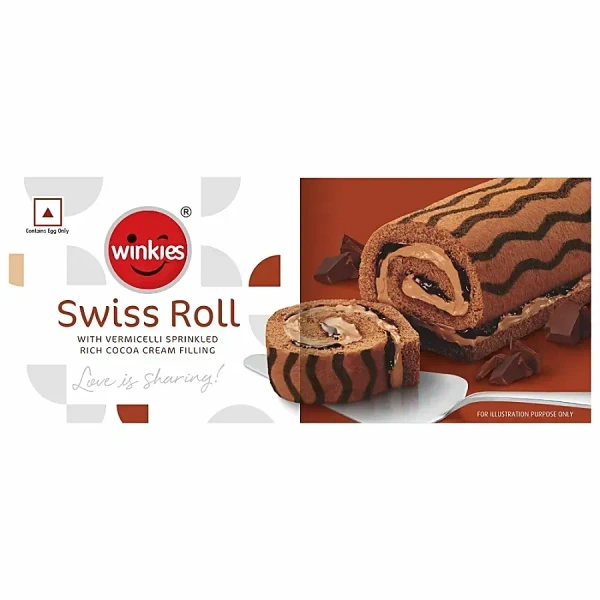 Winkies Chocolate Swiss Roll - 165 g