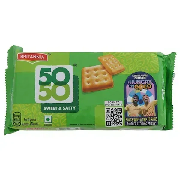 Brittania 50 50 Sweet And Salty Biscuits - 188 g