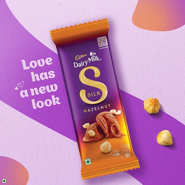 Cadbury Silk Hazelnut Chocolate Bar - 58 g