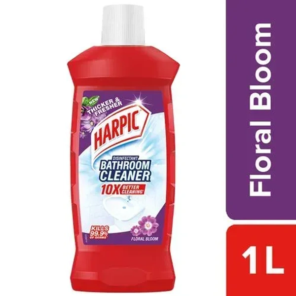 Harpic Disinfectant Liquid Bathroom Cleaner (Floral Bloom) - 1 l
