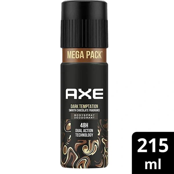 Axe Dark Temptation - Men'S Body Deodorant - 48H Dual Technology - 215 ml