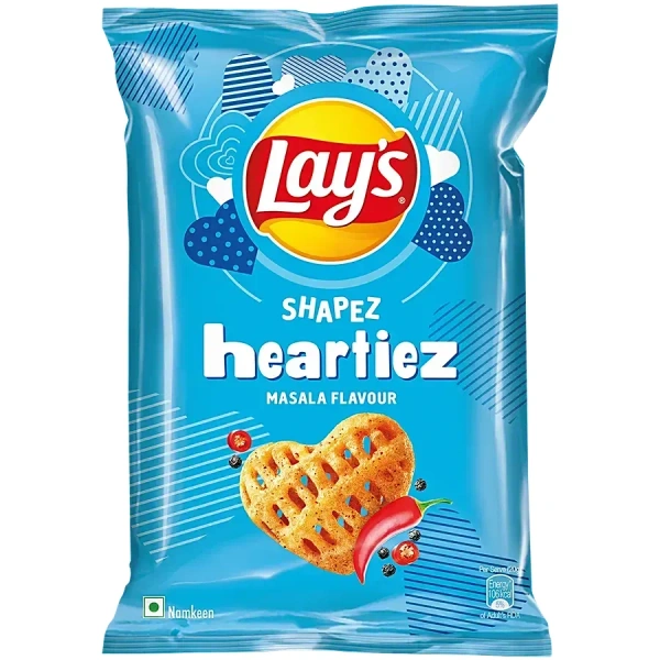 Lays - Shapez Hearties - Masala Flavour - 47 g