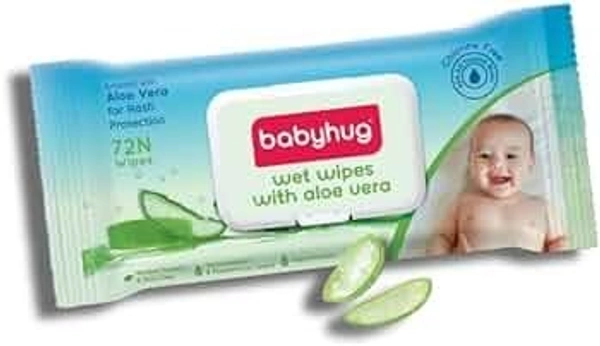 Babyhug Natural - Baby Wipes With Vitamins - 1 pack (72 pieces)