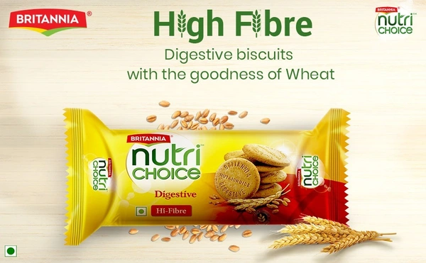 Brittania Nutricchoice Digestive High Fibre Biscuits - 200 g