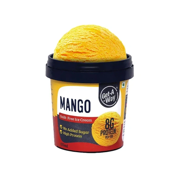 Get-A-Whey Mango 8Gm Protein Ice Cream - 125 ml