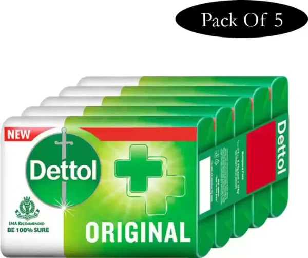 Dettol Original Bathing Soap (5 X 75 G) - 5 x 75 g