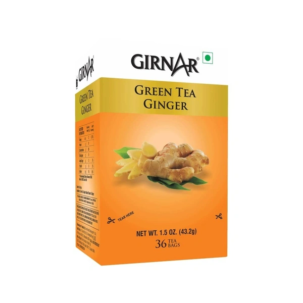 Girnar Green Tea Ginger - 36 tea bags
