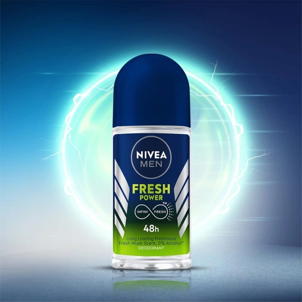 Nivea Fresh Power Men'S Roll On Deo - 50 ml