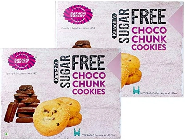 Karachi Bakery Sugar Free Choco Chunk Cookies  - 250g