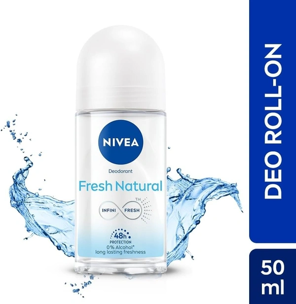 Nivea Fresh Natural Roll On Deodorant  - 50ml