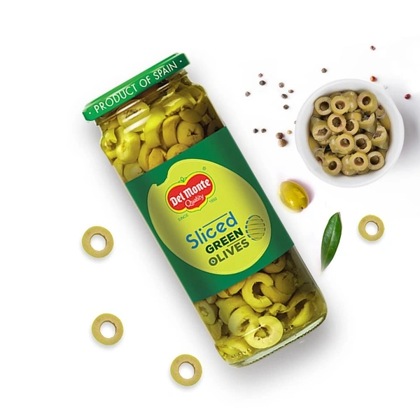 Del Monte Green Sliced Olives - 450 g