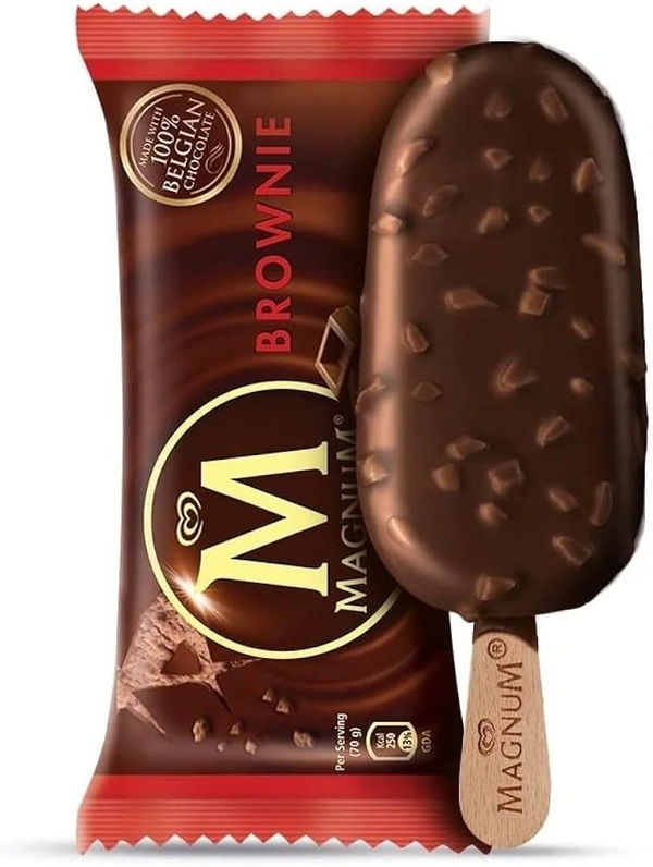 Kwality Walls Magnum Brownie Ice Cream Stick - 80 ml