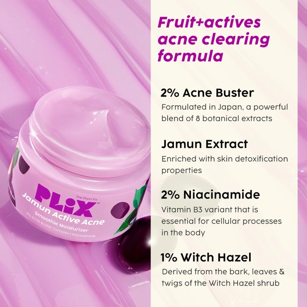 Plix Jamun Active Acne Smoothie Moisturizer - 50 g