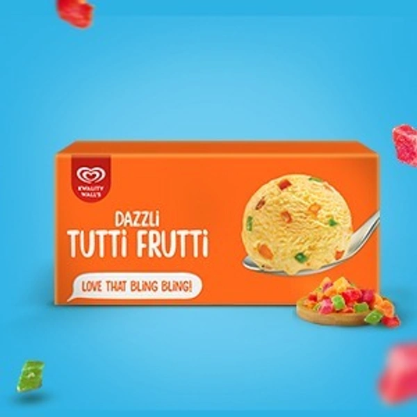 Kwality Walls Dazzly Tutti Fruity Party Pack - 700 ml