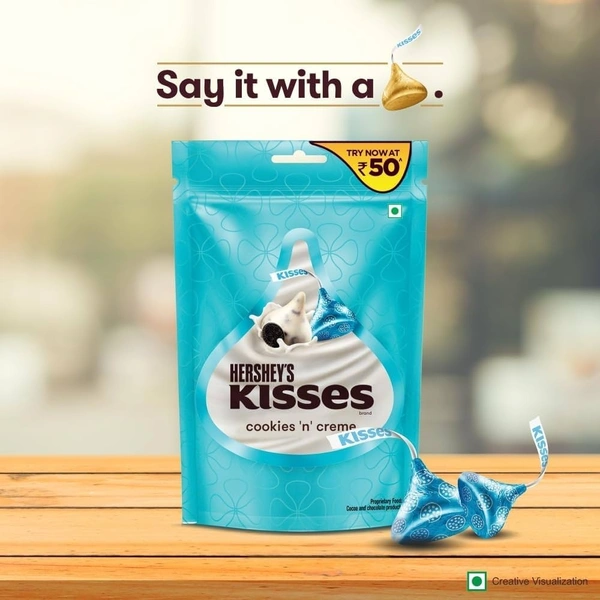 Hershey's Cookies 'N Cream Kisses Chocolate - 33.6 g
