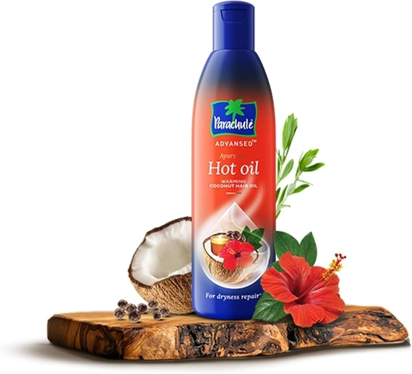Parachute Advanced Ayurvadic Hot Oil - Warming Coconut Hair Oil - 190 ml
