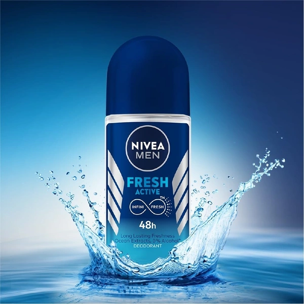 Nivea Fresh Blue Mini Men'S Roll On Deo - 25 ml