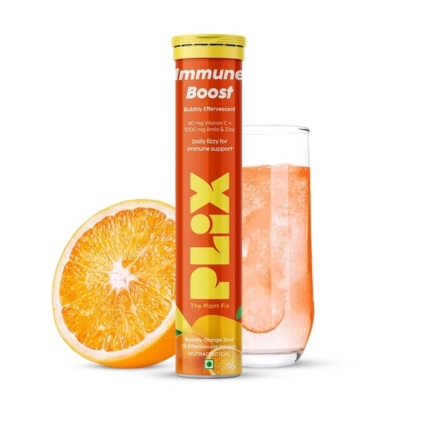 Plix The Plant Fix Immune Boost Vitamin C Effervescent - 15 tablets
