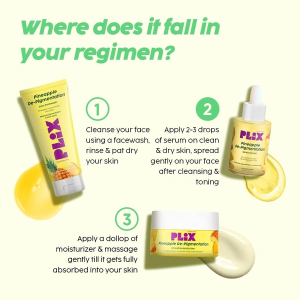 Plix 2% Alpha Arbutin Pineapple Face Serum for pigmentation & dark spots - Plix - 30 ml