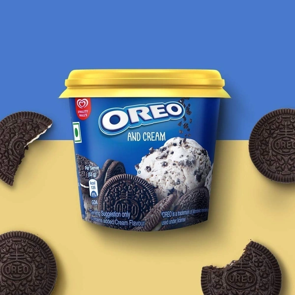 Kwality Walls Oreo & Cream Cup Ice Cream - 100 ml