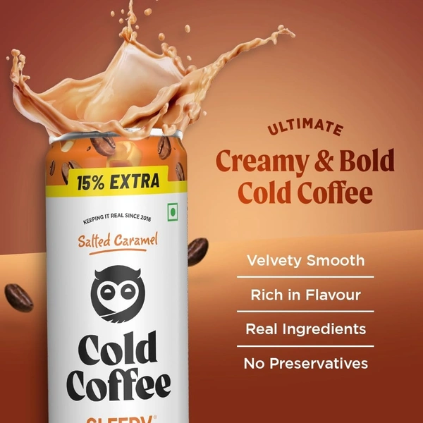 Sleepy Owl Cold Coffee Salted Caramel  - 230ml