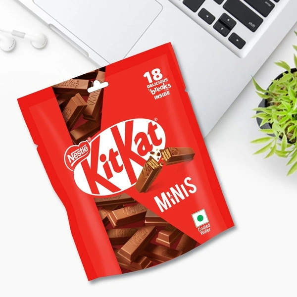Nestle Kitkat Minis Chocolate Coated Wafer Share Bag - 123.2 g