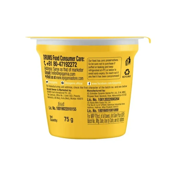 Epigamia Everyday Yogurt Mango Flavoured