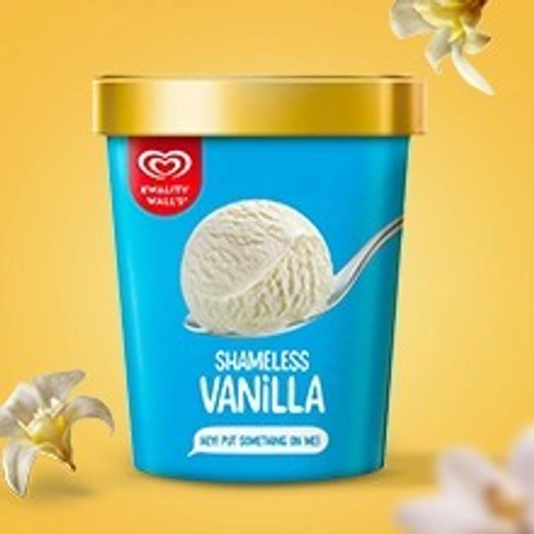 Kwality Walls Shameless Vanilla Tub - 700 ml
