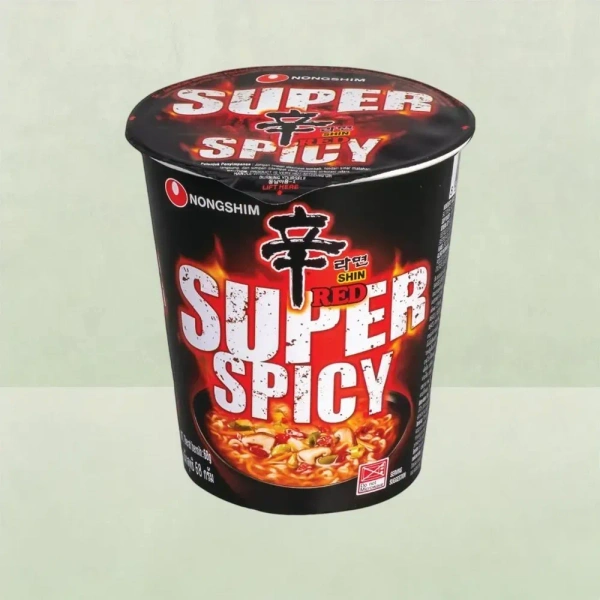 Nongshim Shin Red Super Spicy Cup Noodles - 69 g
