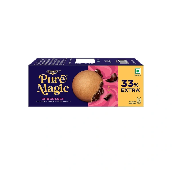 Brittania Pure Magic Chocolush Choco Filled Cookies - 72 g