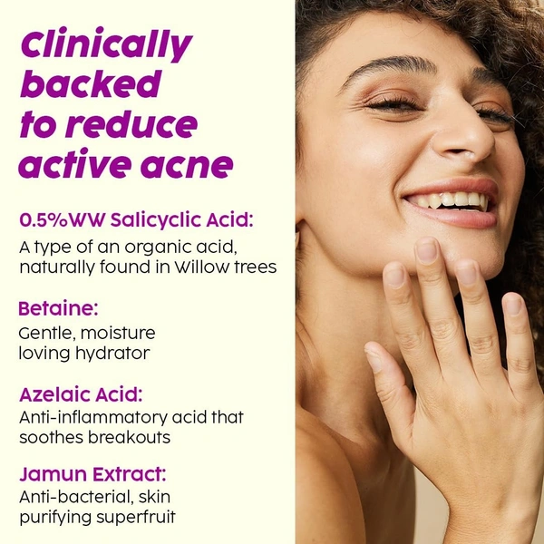 Plix Jamun Active Acne Juicy Cleanser - 100 ml