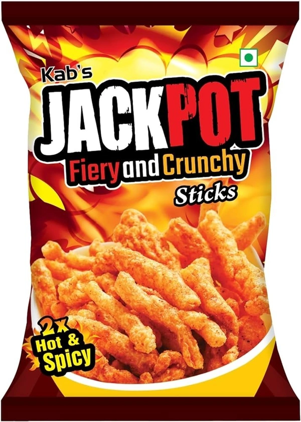 Jackpot Fiery And Crunchy Sticks - 55gm