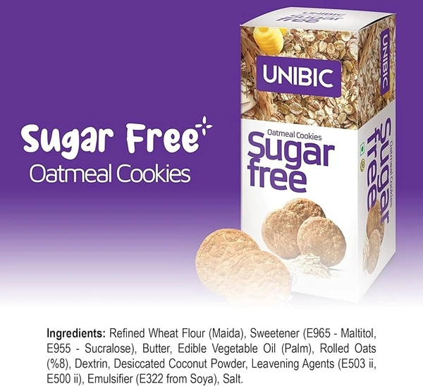 Unibic Sugar Free - Oat Meal Cookies - 75 g