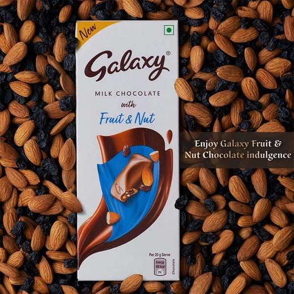 Galaxy Fruit & Nut Loaded - Milk Chocolate Bar - 52 h