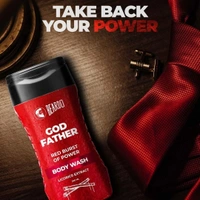 Beardo God Father Red Burst Of Power Body Wash - 200ml