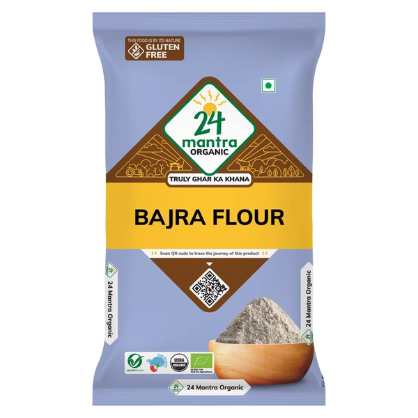 24 mantra Organic Bajra Flour - 500 g