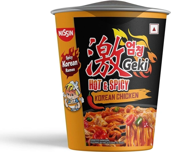 Nissin Geki Hot & Spicy Korean Chicken Cup Noodles